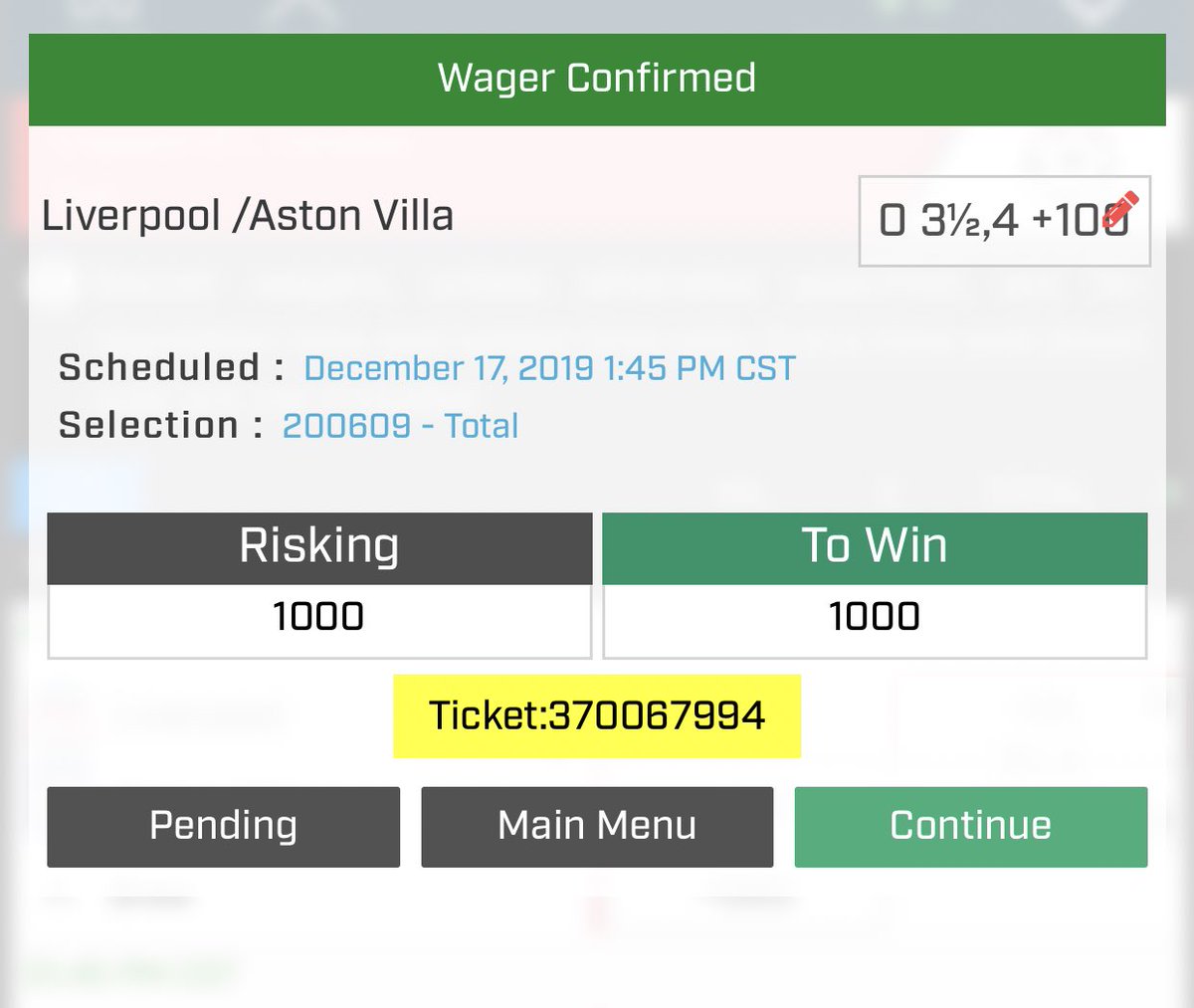 CliffsPicks's tweet image. Glad I went Liverpool o3.5,4 instead of the Liverpool ML! Let’s get one more here for a W!!! 

⚽️⚽️⚽️⚽️⚽️