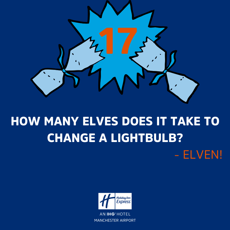 All those Elves for one lightbulb!🤷‍♂️ #christmas cracker 17 has been pulled! #rbh #ihg #manchesterairport #manchester #ilovemcr
