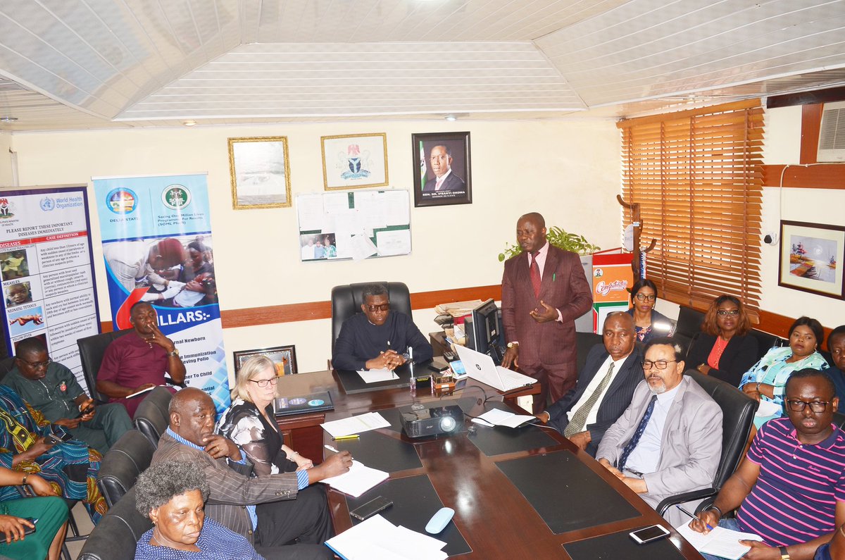 Still on Africa Regional Certification Commission visit to Delta in a bid to certify the State #Polio free and by extension #Nigeria after visiting the Northern States by March 2020.