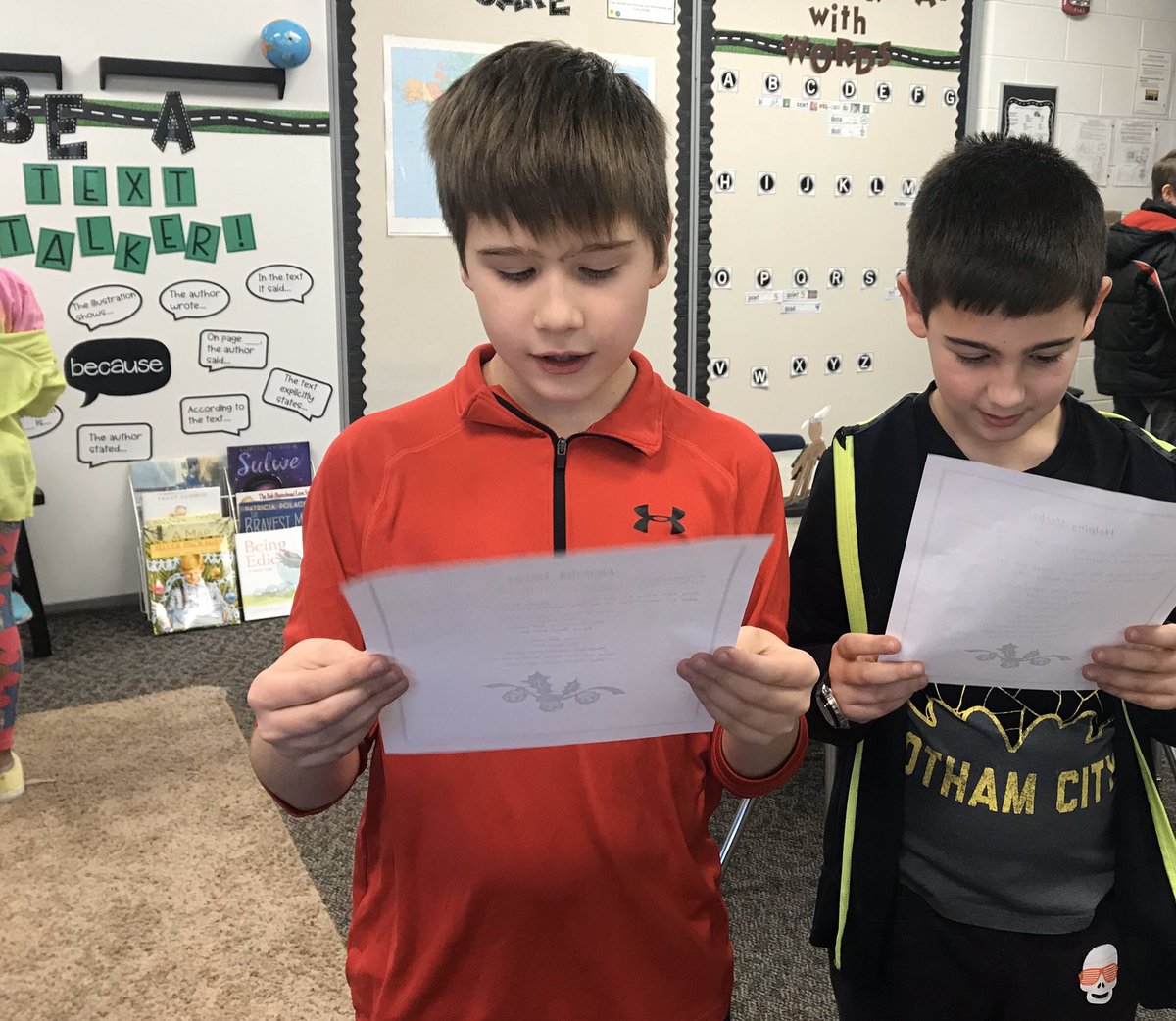 PVBuchanan4th's tweet photo. Singing 🎤 a song to help us remember those 2️⃣3️⃣ helping verbs sure was a hit!👬👭#pvpride https://t.co/8MluzH3ply
