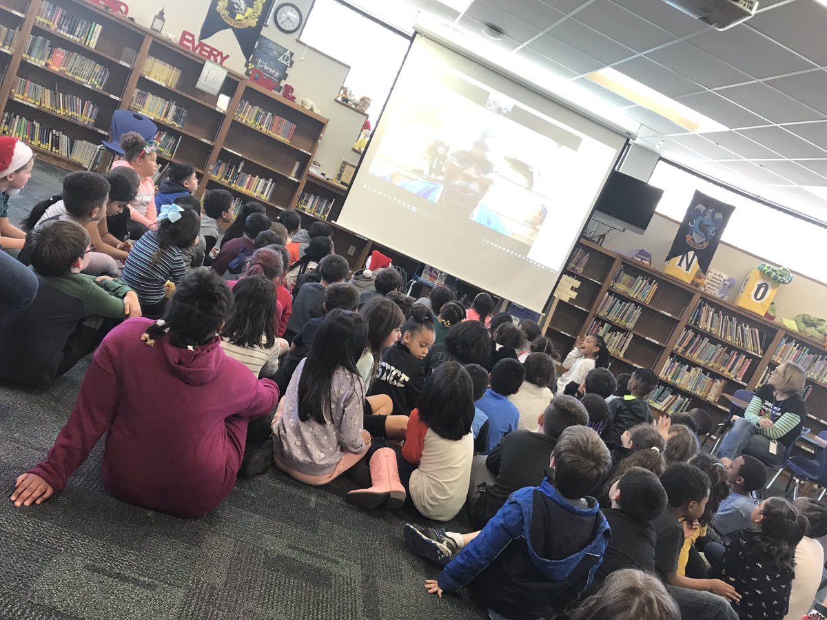 NWES_Library's tweet image. 2nd graders have been learning about inventors and is getting to Zoom in the library with Dr. Lonnie Johnson @NorthwestES !! #magicwordisperserverence #supersoakerinventor