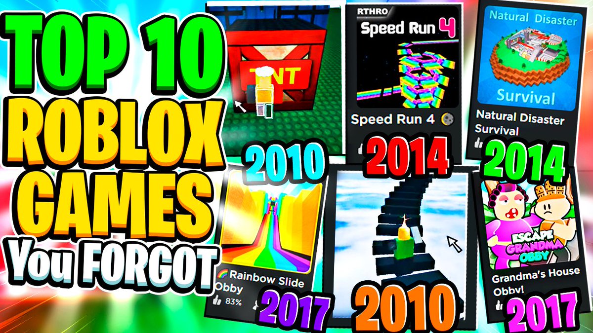 Code Defild On Twitter Top 10 Roblox Games You Forgot Existed