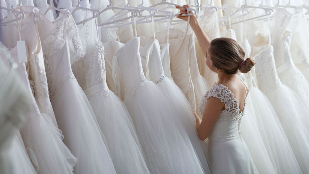 We ensure you have all the time you need to look through our wedding dresses for hire and sale. We work with you in mind and are open Monday to Friday inclusive from 10 am until 10 pm at night #latenight #weddingdress #dressshopping