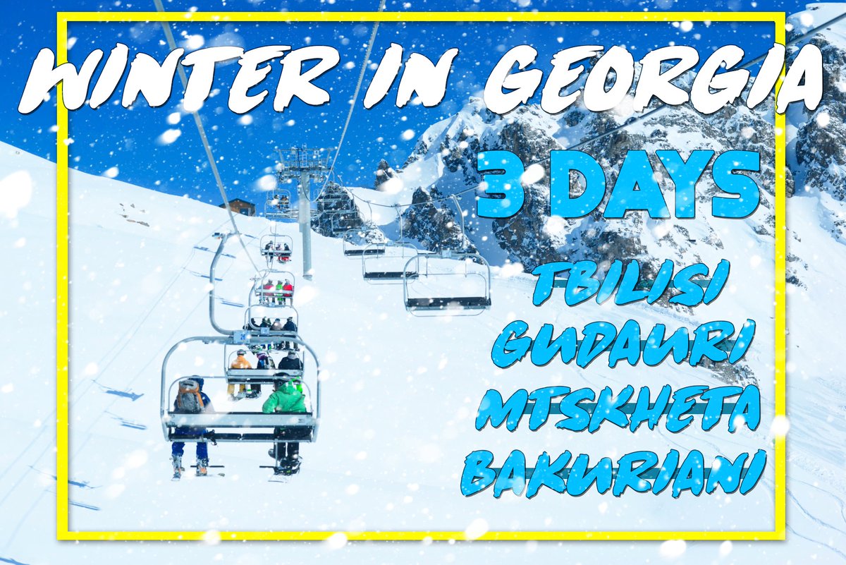 JENTOURGeorgia's tweet photo. 🗻 This is an amazing opportunity to spend your winter vacation in the mountains and ski resorts of Georgia.
🔗https://t.co/uKu8Ov7O32 https://t.co/wumqN0Q7I1