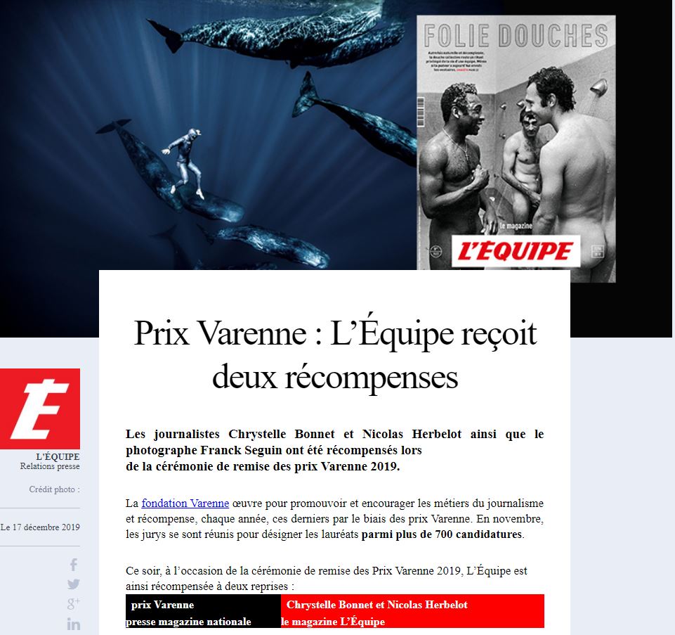 jmbrochen's tweet photo. @lequipe_pro @fondatvarenne @lequipe @Chrys_Bonnet @NicolasHerbelot @lemaglequipe @Cazadieu @JPhLeclaire @FredWaringuez @FredGala1 @SachaNoko @ElieBarth @NicolasPre @EmmanuelleFaure Prix Varenne, avec Nicolas Herbelot. Et Prix Sport et Culture (Henri Desgrange) de l'Académie des sports. Très joli doublé de @Chrys_Bonnet Bravo Chrystelle. https://t.co/kKEWPtfStl