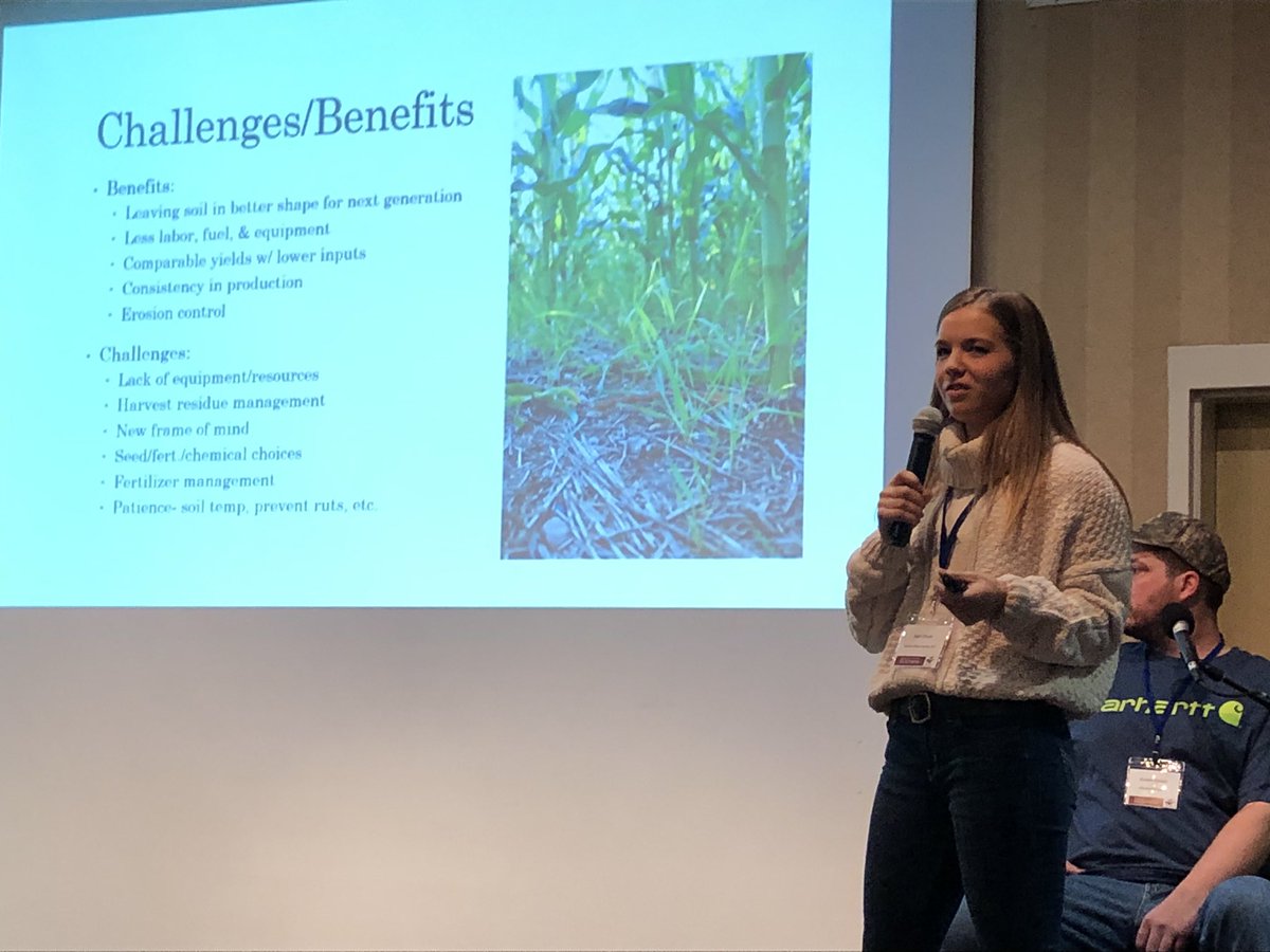 GilGullickson's tweet photo. “Base hits get you further than home runs,” says Kari Olson, Hawley Minnesota talking about strategies used in her family’s switch to no-till. #DIGtheCTC https://t.co/4J19ZloIMy