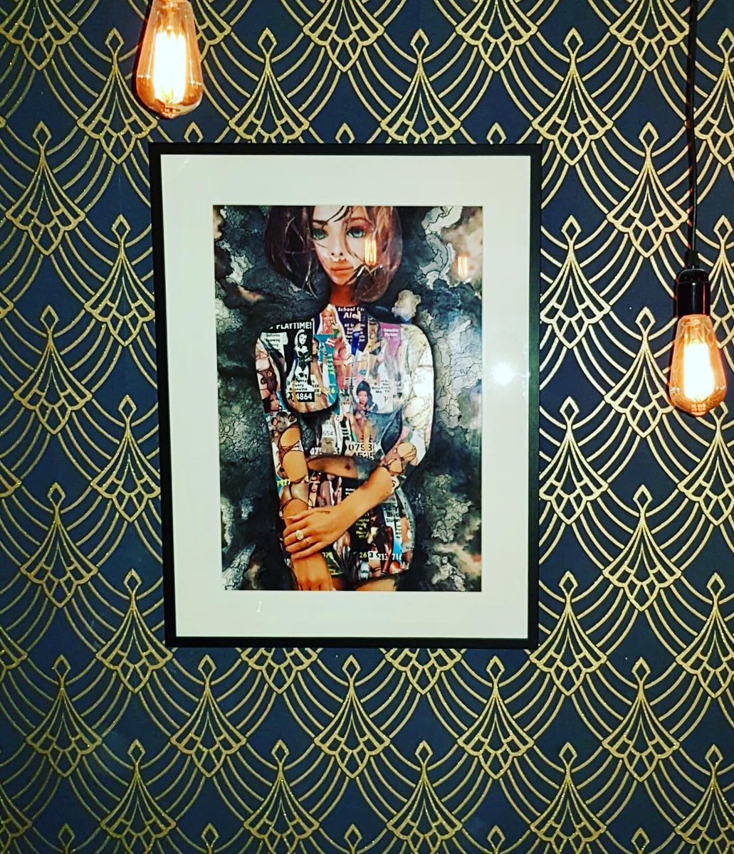 ayo_pauli's tweet photo. ‘Honeypot’ hanging defiantly in her new home. Dead proud.
#superheroine #thefinsburyparkdeltics #popart #artcanorg #outsiderart #theoutsiders #urbanart #art #artoninstagram #collage #collageart #sex #love #tfpds #thetunnelartists #urban https://t.co/nQXnAqhqc7