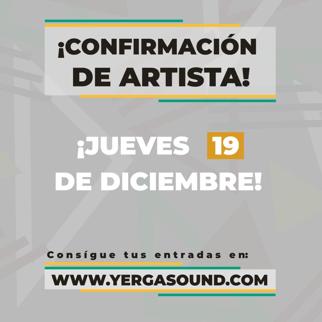 yergasound's tweet photo. 📣ATENCIÓN! 📣 Jueves 19 de diciembre a las 12.00h próxima confirmación del cartel #YergaSound Seguimos soñando a lo grande… ¿Quién será? Hagan sus apuestas y que el ritmo no pare! 😏💥😱 🚀 #ViveLacultura #ViveAlfaro #ViveYergaSound https://t.co/sQdid1oJz3