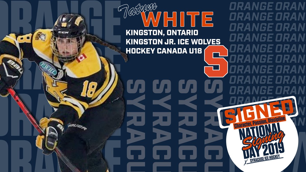 Primed and ready to go top shelf, welcome Tatum White! 🍊🏒