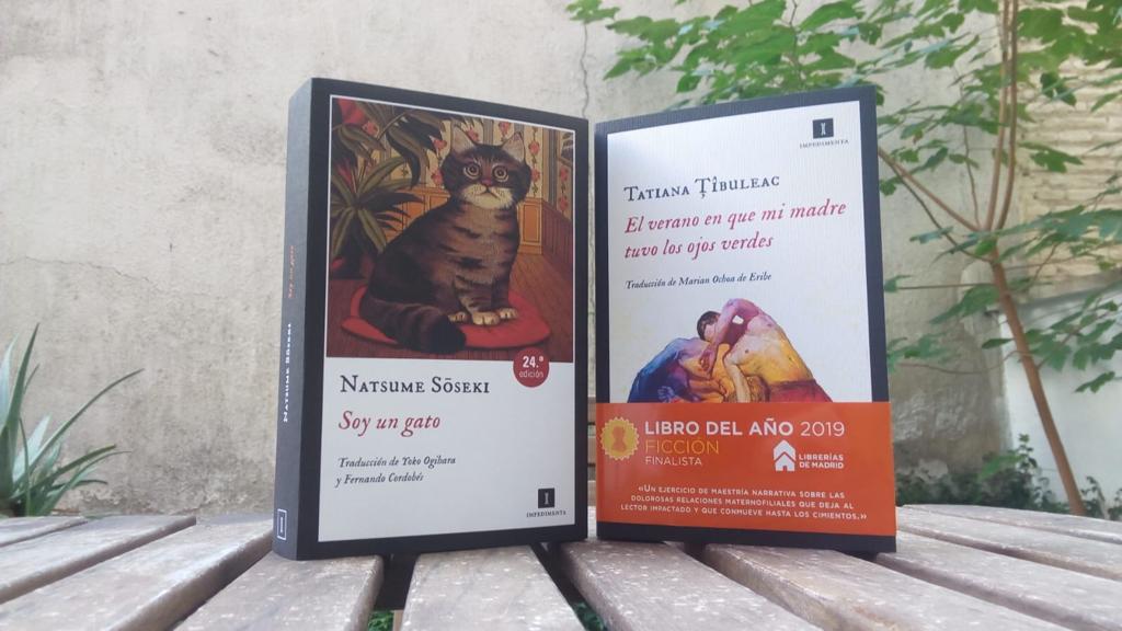 Nos cuesta mucho decidirnos... ¿SOY UN GATO, de Natsume Sōseki 🐱, o EL VERANO EN QUE MI MADRE TUVO LOS OJOS VERDES, de Tatiana Ţîbuleac ☀? ¿Cuál escoges tú?