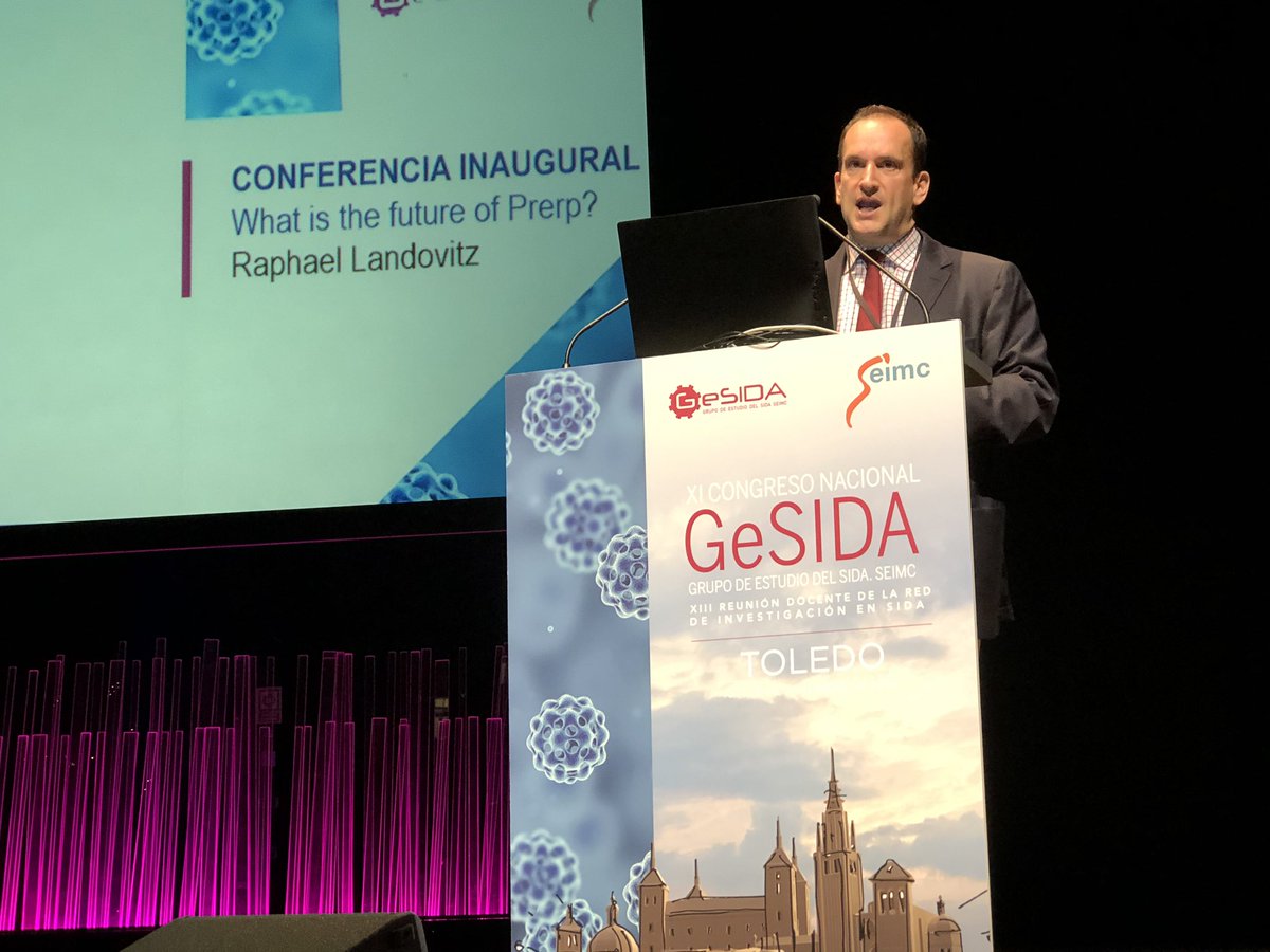 GeSIDA_SEIMC's tweet photo. #HaceUnaSemana | Comenzaba #GeSIDA19, el principal encuentro científico sobre #VIH en lengua española, con las ponencias de Raphael Landovitz (@doc_in_a_box) sobre el futuro de la @PrEP, y la de @carolinesabin, del University College de Londres, sobre envejecimiento y #VIH. https://t.co/WyJ0kOwMSv