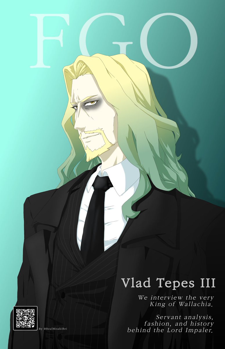 RealMisakiRei's tweet photo. Cover of my fanzine about Vlad Tepes III from #FateGrandOrder
I really like how it turned, i tried to do it like GQ or Time magazines.
Please, if you like it, ❤️ and 🔃!!! I'll apreciate it so much!

#FateGO #VladTepes #Fanize #fanart #magazine #anime #digitalart #fateapocrypha https://t.co/jxLfmaYs5F