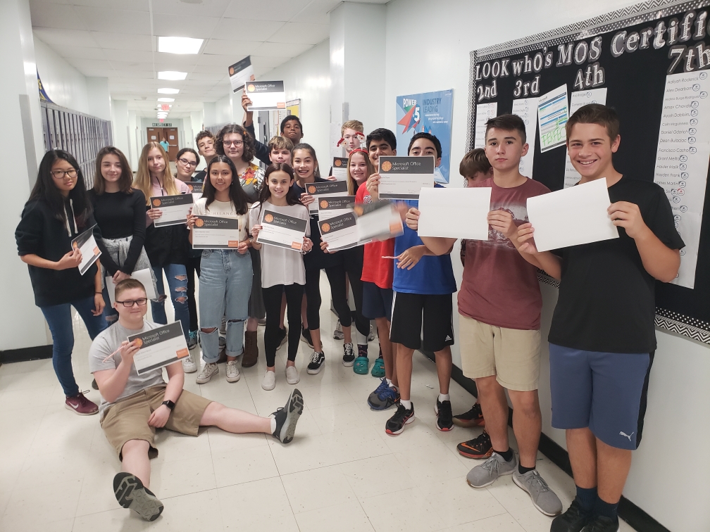 RMSMsDelgado's tweet photo. 😍Look who earned their Industry Certification as a Microsoft Office Specialist in #PowerPoint! @HCPSRandallMS @MawhinneyClaire @HCPSCTAE @JeremeMonette @Certiport #RandallMiddleSchool @hcpsMS #Congratulations https://t.co/Q8gwY6WFCu