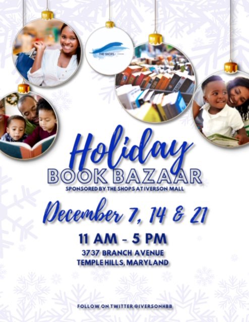 IversonHBB's tweet photo. It’s your last chance to get 📚📚 as an awesome🎁 from 🎅🏾!! See ya on Saturday, December 21, 2019, 11am - 5 pm @shopsativerson #supportlocalauthors #readersareleaders https://t.co/UGtfd06wzK