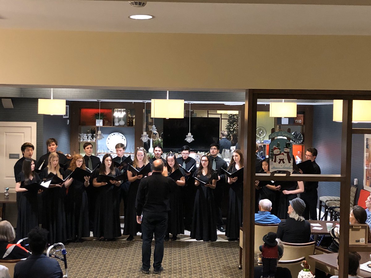 fchschoir's tweet photo. Vocal Ensemble shared music with our friends at Westlawn and Fairhill elementary as well as a group of community pastors and a retirement community as we spread holiday cheer! #wearefc @FCPSR2 @FCPSfinearts https://t.co/CPrRFKTjRQ