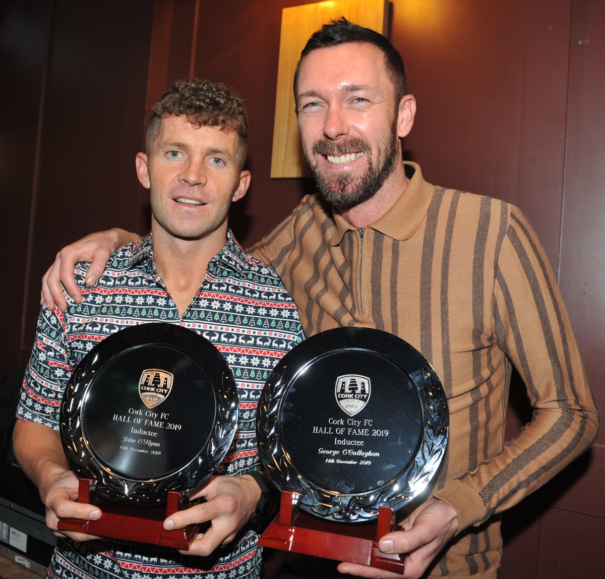 CorkCityFC's tweet photo. 📸 Some photos from Saturday's End of Season awards night, courtesy of @echolivecork.

🏆 Congratulations to all of our winners, and thanks to all players, supporters &amp; sponsors for attending!

Special thanks to @PaddyTheFarmers for their hospitality 👏🏻

#CCFC84 https://t.co/mplvO4xret