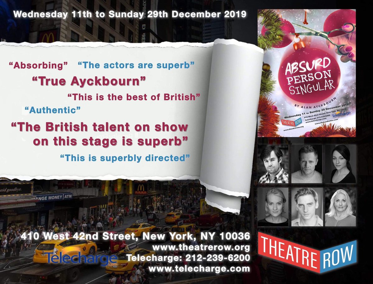 miapts66's tweet photo. Seems to be going well.... @Ayckbourn @DickandLottie @TheatreRowNYC @theLBT #offbroadwaytheatre #offbroadwaynyc #theatrenyc #britsonbroadway #christmasnyc https://t.co/jFisFfHRGd