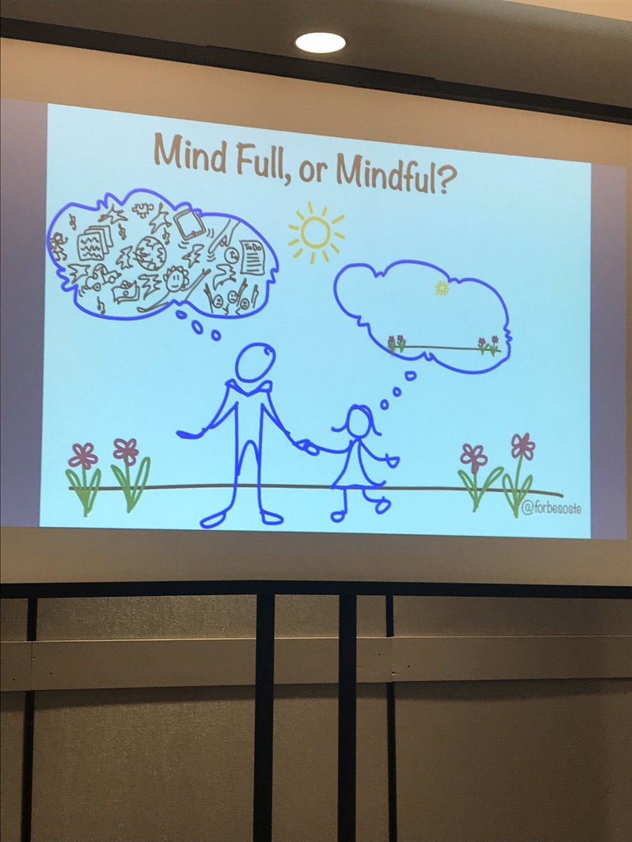 MsAndersonTech's tweet photo. Ending #impactEDU19 with a session on #mindfulness - Why? Because it’s good for teachers &amp; it’s good for students! @ecmeccjon https://t.co/zlDOHffHbH