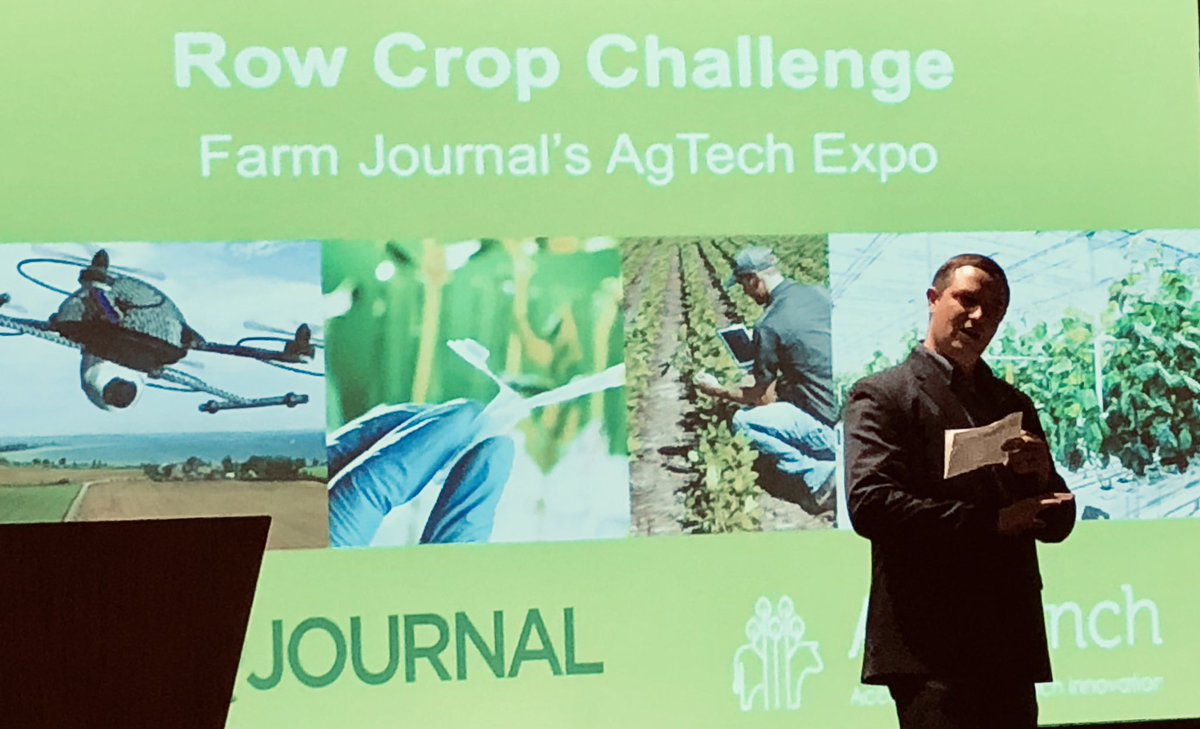 ⁦<a href="/ClintonReports/">Clinton Griffiths, AgDay Anchor 📺 🎙 🖊</a>⁩ kicks off the Row Crop Challenge ⁦<a href="/FarmJournal/">Farm Journal</a>⁩ #AgTech19 with ⁦<a href="/AgLaunch/">AgLaunch</a>⁩