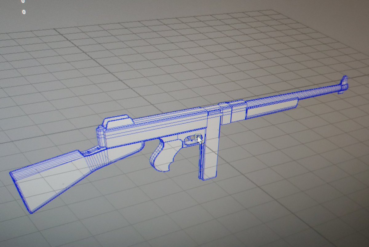 RexXdead97's tweet photo. Working on new stuff for @BulletSoft_GS, the Tommy Gun! #maya3D #UnrealEngine #3dart https://t.co/yIvGcx5OjS