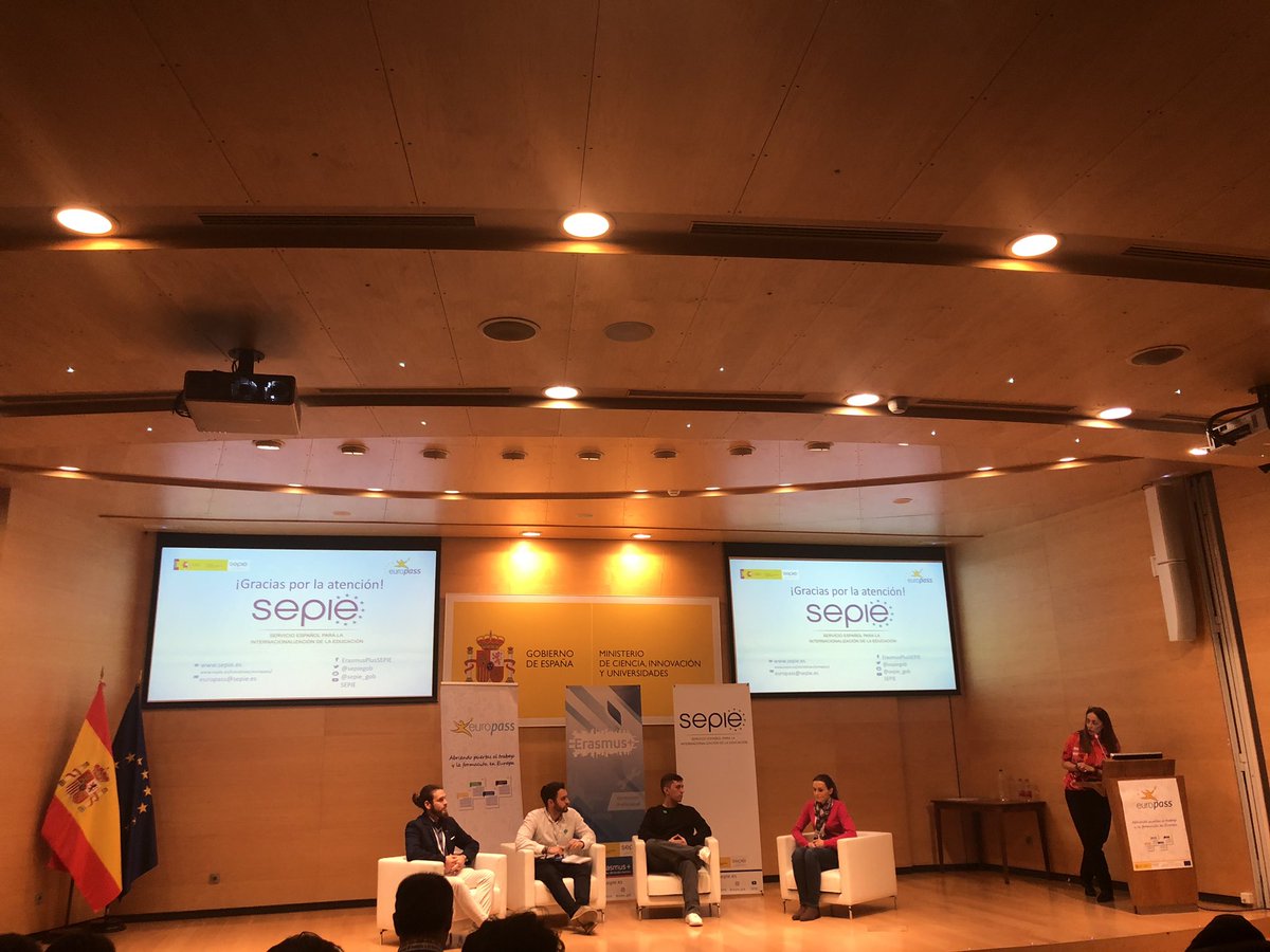MAngelsCompany's tweet photo. El Ministerio de Ciencia, Innovación y Universidades acoge  la jornada #Europass organizado por @sepie para los/as coordinadores/as de proyectos #Erasmus+ contando con nuestra asistencia @ge_sjo para las novedades de la nuevas convocatorias... https://t.co/q9BJYNahDx