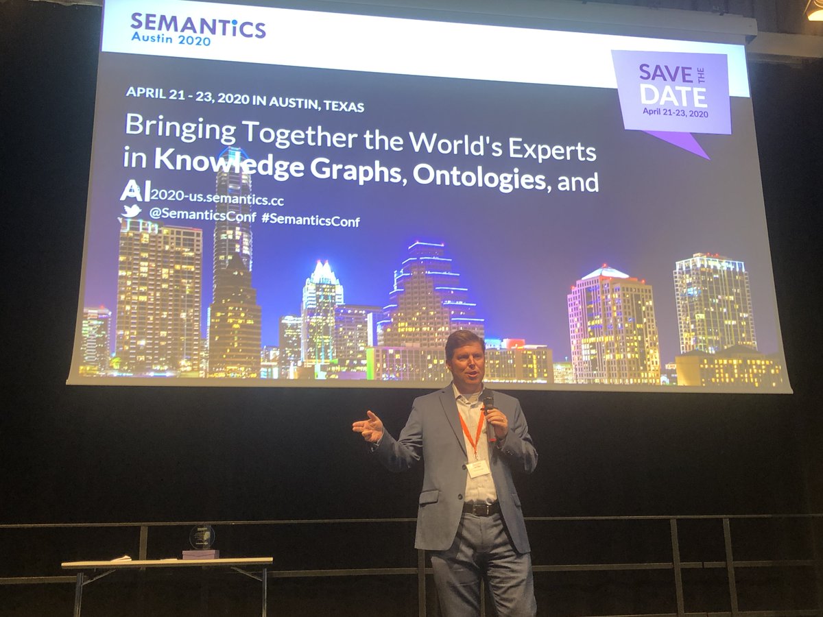 EK COO <a href="/jhilgerbc/">Joseph Hilger</a> is chairing SEMANTiCs US this coming April in Austin, TX. Interested in attending or speaking? 2020-us.semantics.cc <a href="/SemanticsConf/">SEMANTiCS Conference</a> #semanticsconf #knowledgegraph #semantics #artificialintelligence #knowledgemanagement