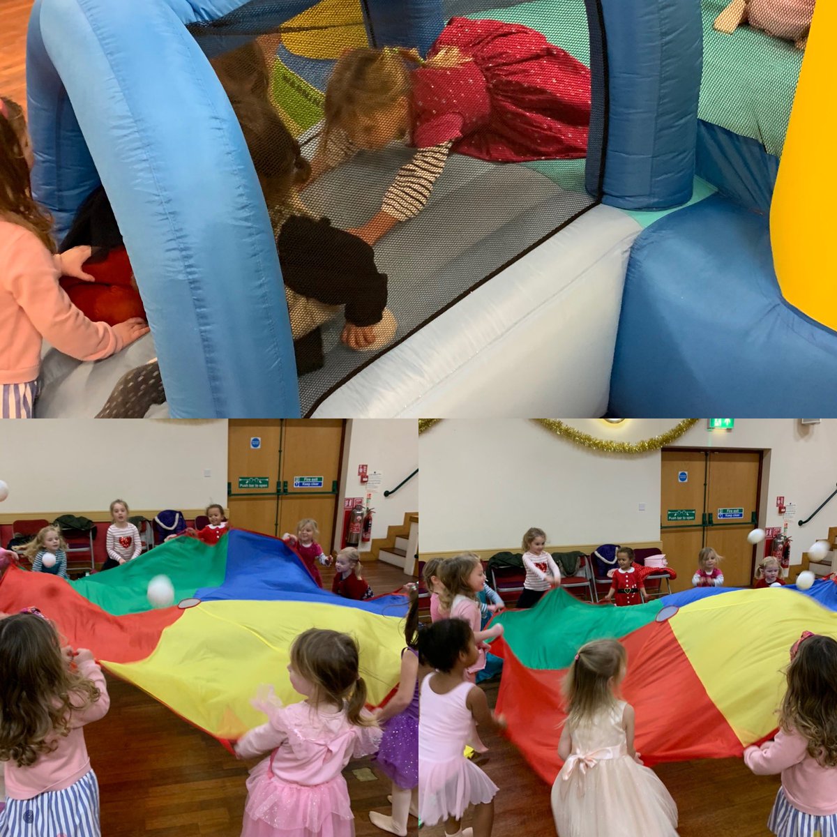 antheaking2's tweet photo. Fun on the bouncy castle and loved the snowballs on the parachute ..
#christmasclass #creatingenjoyment #happychristmas #christmasmusic #funandgames https://t.co/vzbd9v6XWr