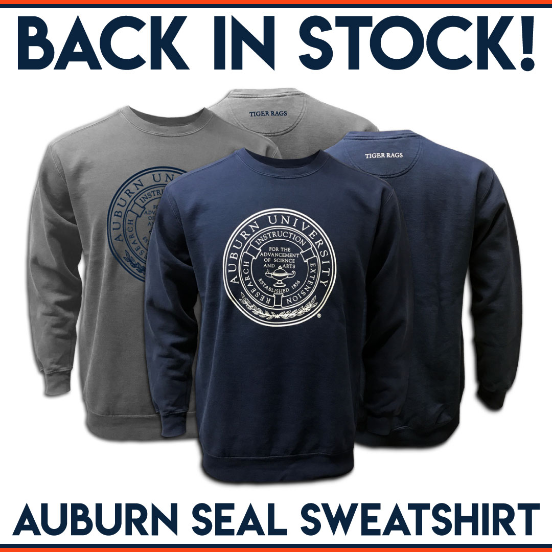TigerRags's tweet image. Both Grey & Navy Auburn Seal Sweatshirts Are In! Bundle Up Against The Cold With These Awesome Auburn Sweatshirts! #AuburnSeal #TigerRags - mailchi.mp/tigerrags/both…