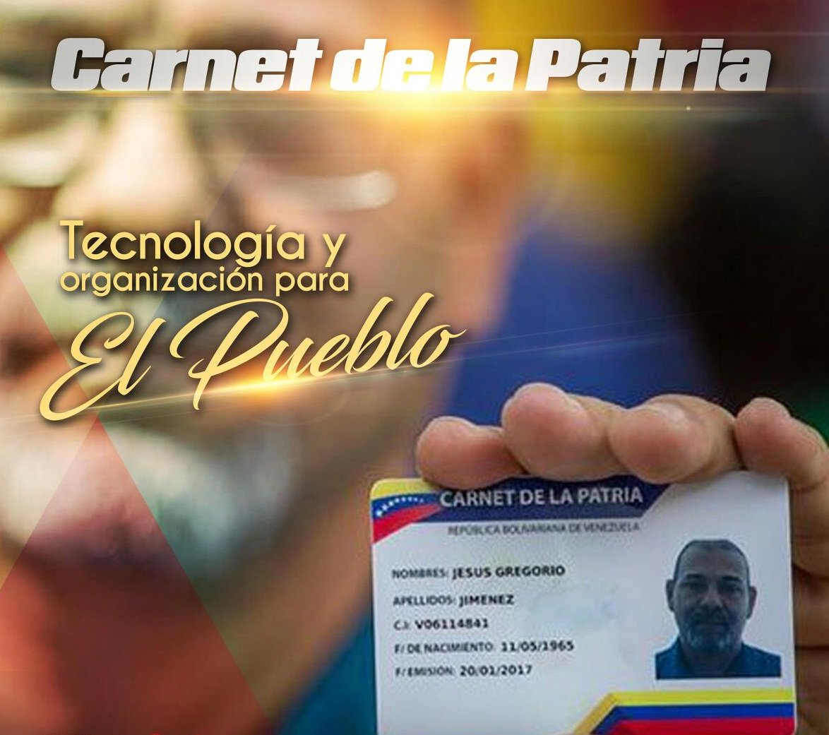 CarnetDLaPatria's tweet photo. Medio Petro será asignado a pensionados y trabajadores a través del 
@CarnetDLaPatria
 #PetroAguinaldo 
#IdearioBolivariano 
#NavidadesFelicesConElCarnetDLaPatria
#NavidadesFelices2019
 
https://t.co/WYQ66sX7Tg https://t.co/fSeqxMBHXW