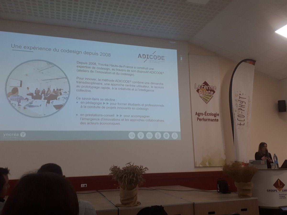 vandoorne_be's tweet photo. Ça parlait #alimentation #agriculture #codesign et #ADICODE ce lundi @CarreFerme avec @CelineDuplan @yncrea_hdf ! De belles perspectives de travail pour les partenaires de la #fermepilote! https://t.co/NeLWC4tQmP