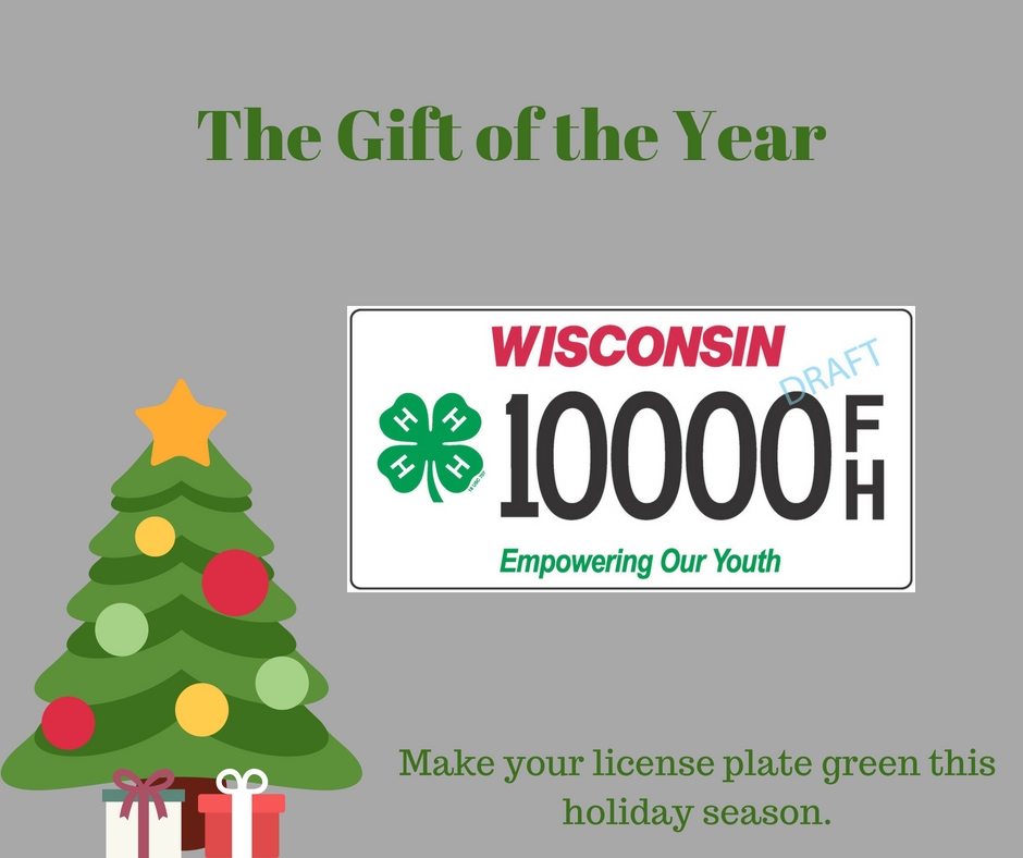 Wis4HFoundation's tweet image. Show your 4-H pride by ordering a WI 4-H license plate for the car, truck or motor home. 

The specialty plate, now available through the WI DMV, supports the WI 4-H program. Sale of the plate includes a fee that goes to the WI 4-H Foundation. 

wis4hfoundation.org/fundraisers/4-…