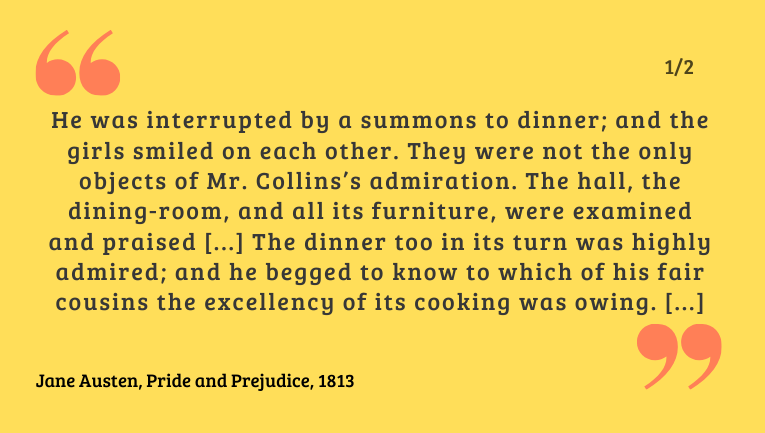hdoeuvres's tweet photo. Aujourd'hui, on (re)découvre un extrait de l'impérissable "Orgueil et Préjugés" de Jane Austen, où l'embarrassant Mr Collins ne manque jamais une occasion de se faire remarquer... 

#janeausten #prideandprejudice #ouchmrcollins https://t.co/fIGpAbMhON