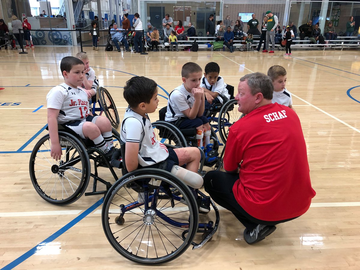 AdaptSports's tweet photo. Through the sweat and tears, our junior coaches do an amazing job helping our young athletes reach their highest potential! Thank you RHI Adaptive Sports wheelchair basketball coaches!! #baskebtall #wheelchairbasketball #adaptivesports #supportadaptivesports #coaching https://t.co/KyOCOCEXzM