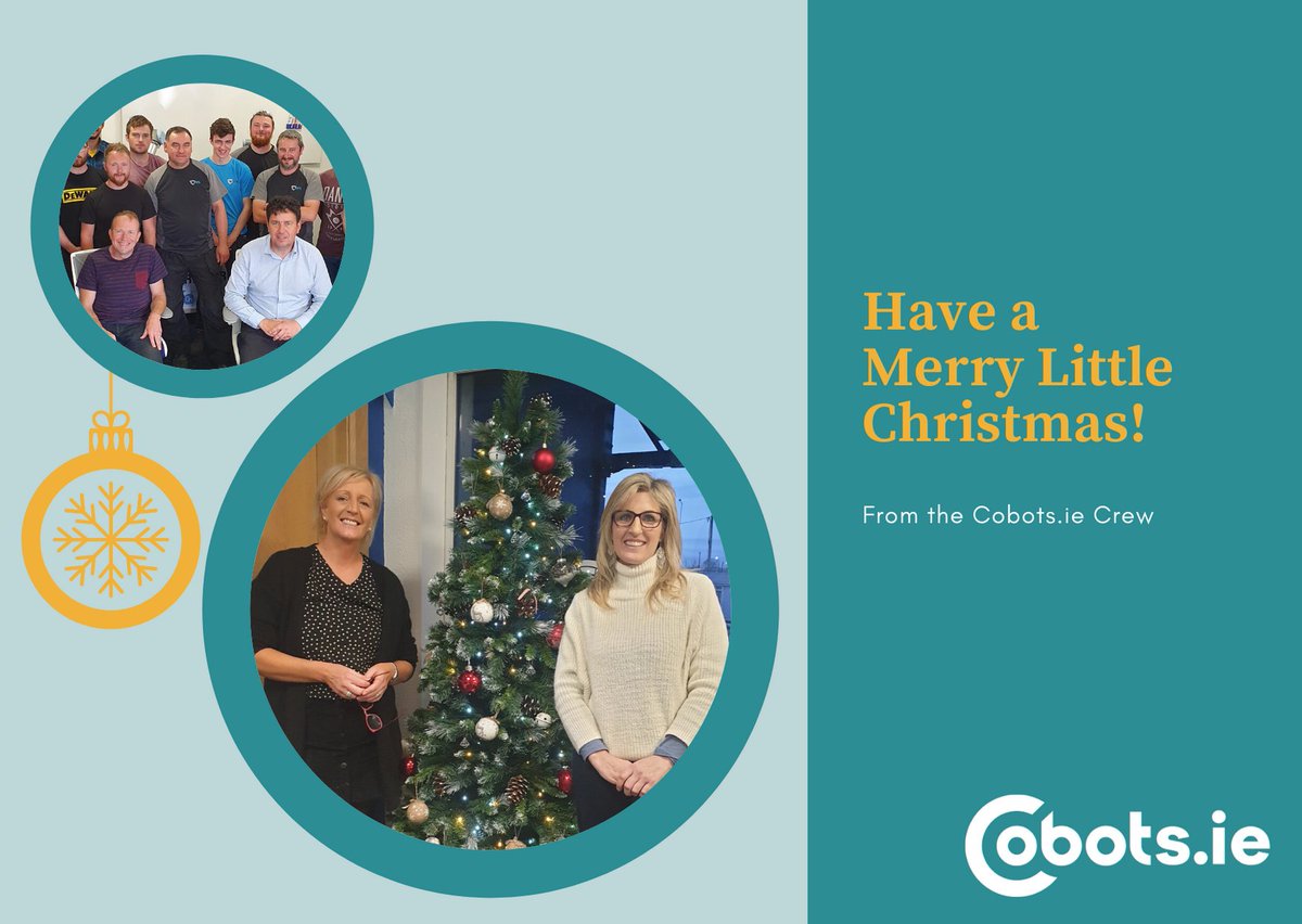 Thank you to Eimer, Miriam and the Cobots .ie crew for all their hard work this year. The fun is just beginning - watch this space! #collaborativerobots #merrychristmas2019 #cobots #robotics #cobotsireland #industrialrobots #robots #girlpower #automation