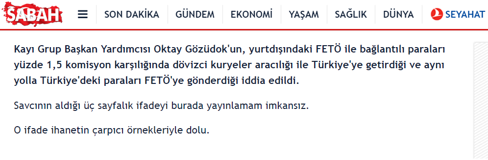 Kayimagdurlari's tweet photo. FETÖ İHBARIDIR! 

Anlatsana Alpaslan Korkmaz,

Kayı Holding ve Kayı İnşaat'ın, yurtdışındaki FETÖ ile bağlantılı paraları yüzde 1,5 komisyon karşılığında dövizci kuryeler aracılığı ile Türkiye'ye getirdiği ve aynı yolla Türkiye'deki paraları FETÖ'ye gönderdiğini anlatsana. https://t.co/WwivGl8vNw