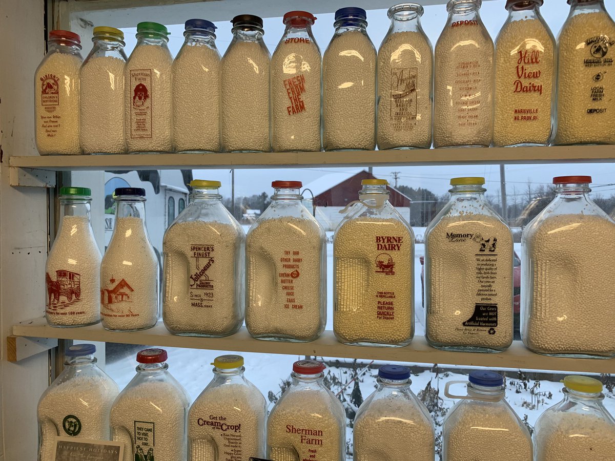 anson_ag's tweet photo. They deliver milk by door-to-door in glass bottles. Rise &amp; Shine also plans on retail farm stand in Charlotte on Route 7. Thanks for visit as part of #vtcapitol4aday with @GovPhilScott and cabinet. #dairy. https://t.co/PLxCu125wn #thinkvt #dairy #itsthemilkman #thinkvt https://t.co/cQtdrKRRGX