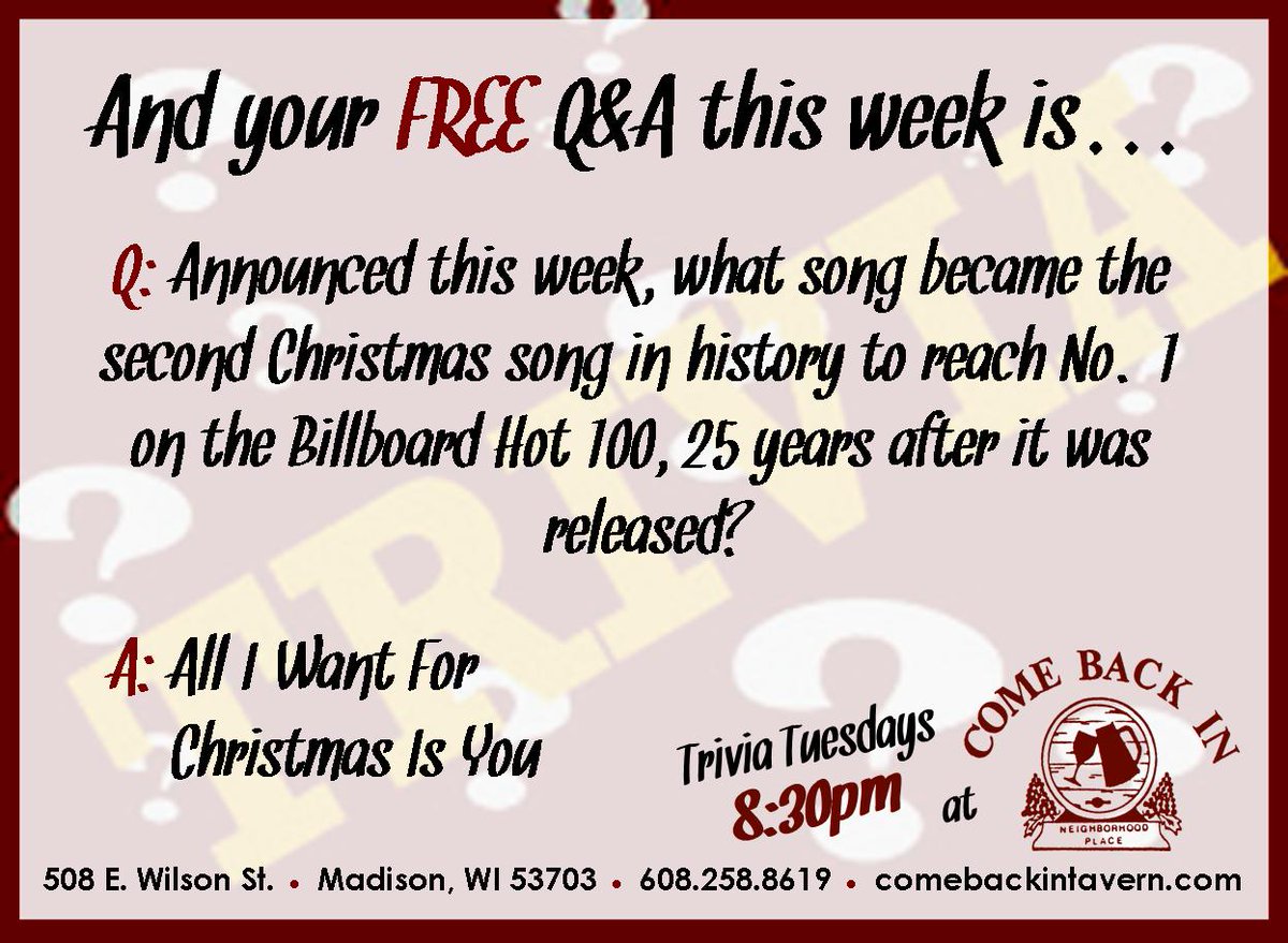 Come Back In Madison tweet media