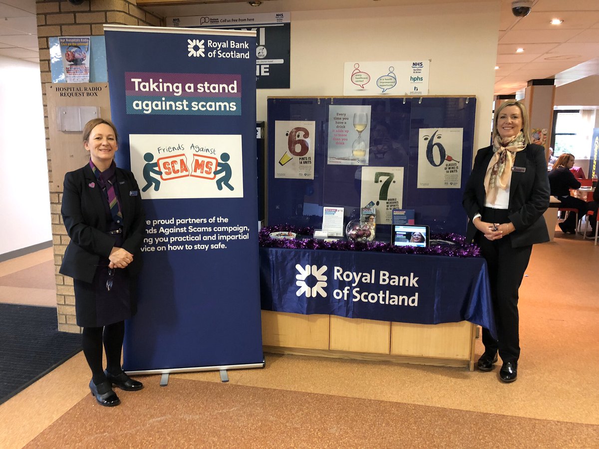 Come and see us at Girvan Community Hospital Wednesday 18th December between 11:30-1:30. Talking about all the ways you can protect yourself from Scammers this festive period 🎄🎄