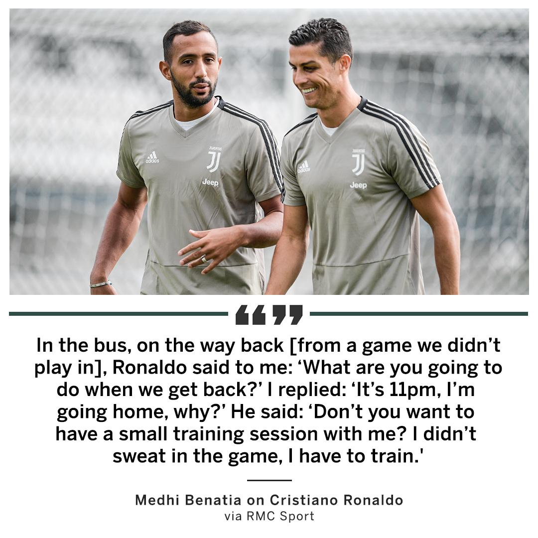 ESPNFC's tweet photo. Ronaldo never stops working 💪 https://t.co/nkyOOi91wY