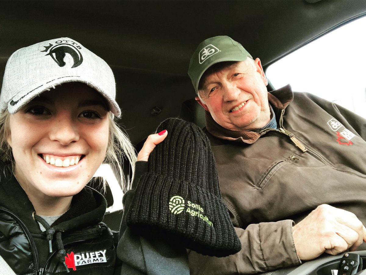 Thank you <a href="/SollioAgri/">Sollio Agriculture</a> for the swag! Great lunch with <a href="/JaduffyJim/">Jim Duffy</a> today! #womeninagriculture #duffyfarms
