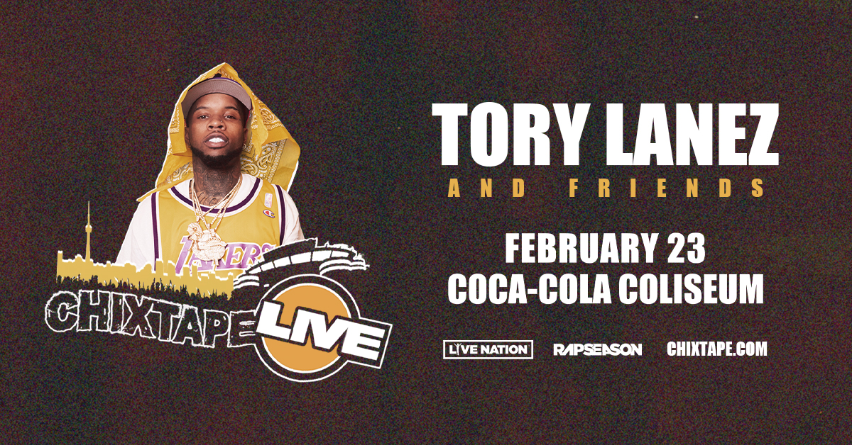 rapseason's tweet photo. JUST ANNOUNCED: @torylanez is bringing CHIXTAPE LIVE to the @CocaColaClsm with some friends on February 23. #RAPSEASON pre-sale runs tomorrow from 10AM-10PM (Look out for password.) Tickets on sale Friday at 10AM 🗣🗣
https://t.co/RxB5XdAL2V https://t.co/NhcR7MIiIB