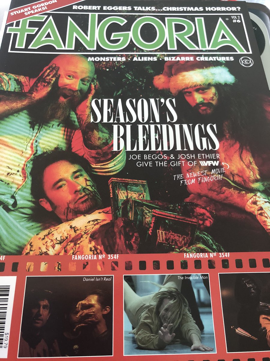 scrawfish's tweet photo. It’s here. It’s real. Thanks to the miraculous revival of @FANGORIA, my (nearly half-lifetime) dream of appearing in these pages actually came true. https://t.co/YjvmkkFUWL