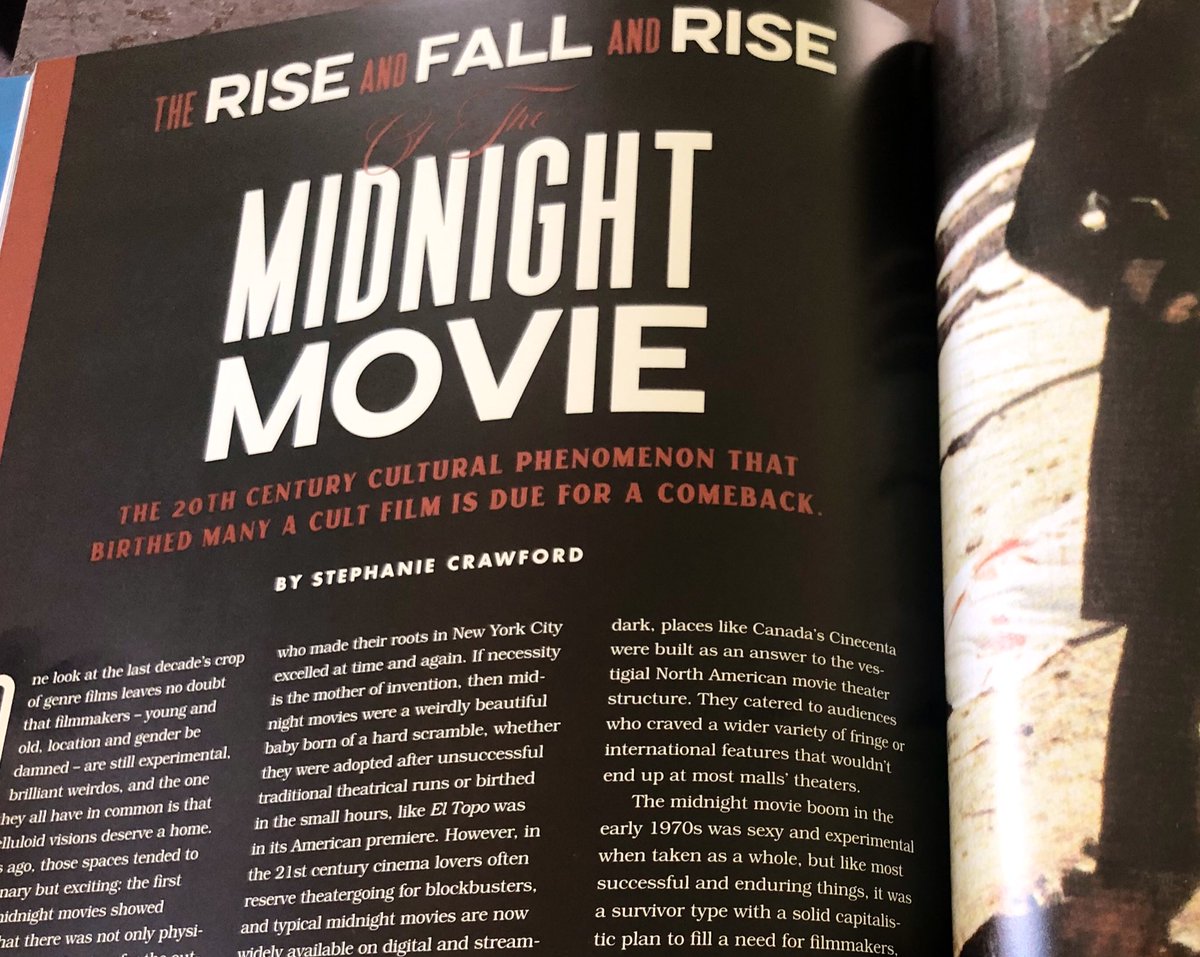 scrawfish's tweet photo. It’s here. It’s real. Thanks to the miraculous revival of @FANGORIA, my (nearly half-lifetime) dream of appearing in these pages actually came true. https://t.co/YjvmkkFUWL