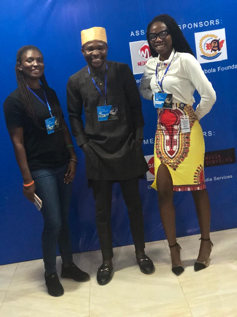 iMotivateAfrica's tweet photo. With @BestieB40 and @seriki_esther at #EkitiTwitterConference2019
#AWconversations
#BisiFayemiSpeaks
#BisiaFayemiSpeaks
Cc @OneEkiti @Above_Whispers https://t.co/jOP2JWujAS