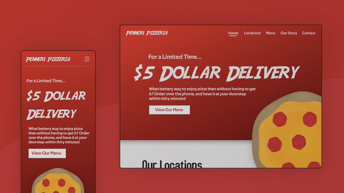 snmarketing_'s tweet photo. What do you think? For a family owned pizzeria.. comes across professional, yet still simple to navigate! #webdesign https://t.co/Dy5KtNKcBc