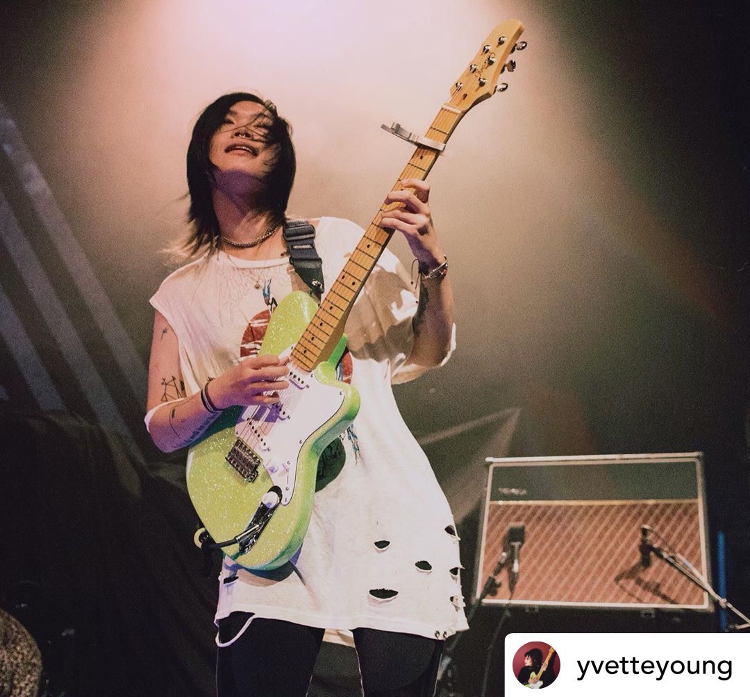 SeymourDuncan's tweet photo. You guessed it – it's #talmantuesday! Have you checked out @youyve's Talman from @ibanezofficial loaded with the Five-Two Strat Set? | 📸: @CPFeimster | #yvetteyoung #ibanez #talman #guitar #guitarist #seymourduncan https://t.co/qOI6CKUVvf