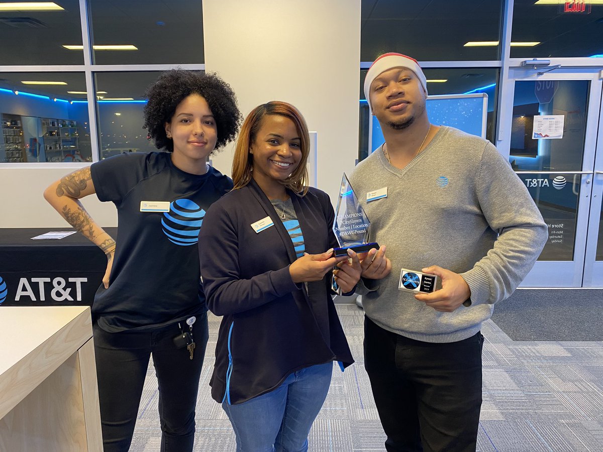 cjay0908's tweet photo. Congratulations @KywanStarkes @lauren_winborne @jaschp267 @jermey83368731 and the Greenbrier Square team on being the #1 team under the #7CitySlayers and the #DAWGPound ⚔️🔥 Trophy delivered, fridge is filled and lunch provided!! 🎊🎉 https://t.co/QVz2FIzUkK
