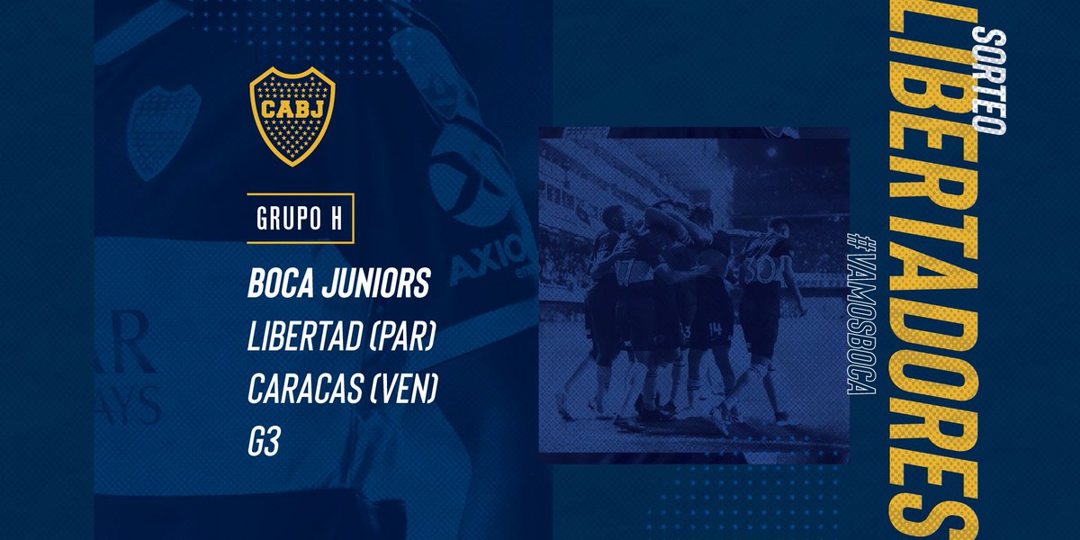 BocaJrsOficial's tweet photo. ¡Así quedó conformado el Grupo H de #Boca en la Copa @Libertadores!

#VamosBoca 👊 https://t.co/04ISrlDt4e