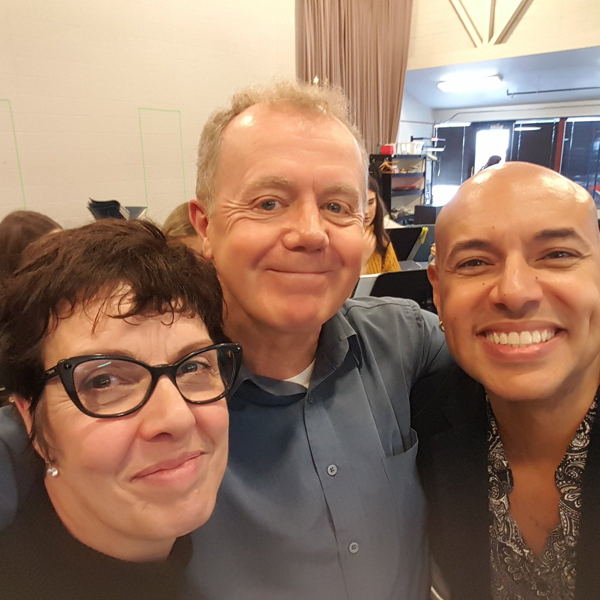 Leeword7's tweet photo. First day of rehearsal for "The Louder We Get" at Theatre Calgary with Deann DeGruijter and Thom Allison! https://t.co/PBBwiJ1uqx
