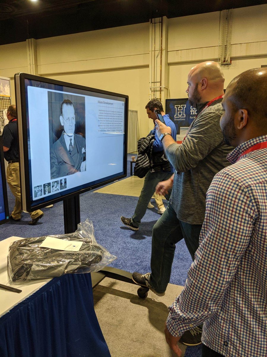Nanonation's tweet photo. We had a blast at the National Athletic Directors Conference this year! Over the past couple of days, Max has been showing Digital Trophy Case to ADs from around the world and discussing how DTC has helped add value to the schools we've worked with. #digitaltrophycase https://t.co/R1VjPcHY7s